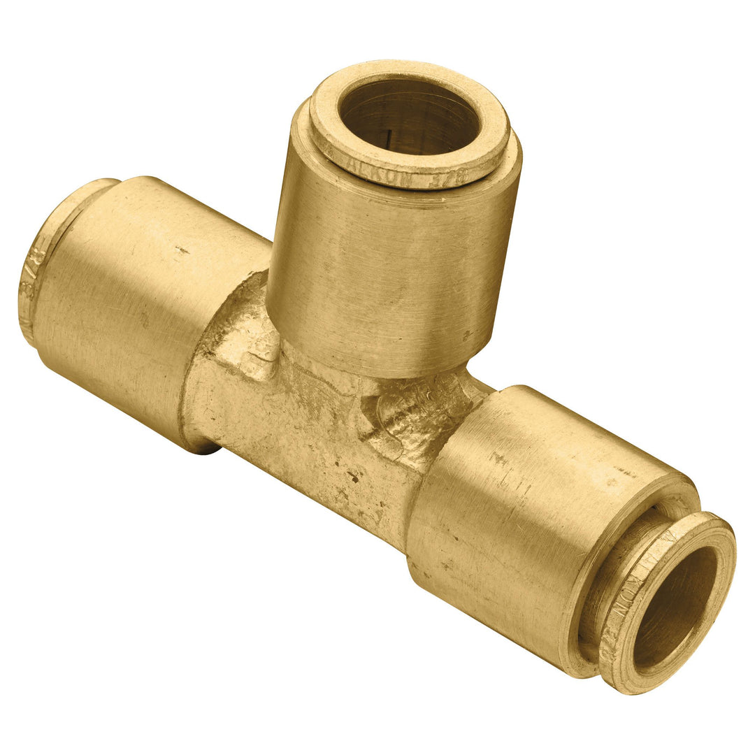 92120L - 3/8 Inch Brass Slip-Lok 3 Way Tee. Compatible with Orbit Professional Outdoor Mist Cooling System.