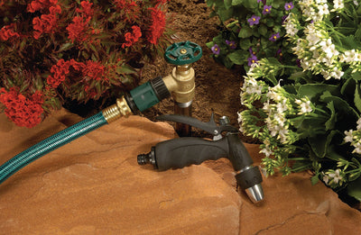 Simplify your garden hose and tool system with Orbit’s Quick Connect Fittings. Model number 58108N.