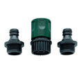 Simplify your garden hose and tool system with Orbitâ€™s Quick Connect Fittings. Unlike the traditional method, you can quickly swap your hose-end accessories without twisting and wrenching the hose connection. This quick-connect set includes the female coupling connection for the garden hose and the male product adapter for the hose-end watering tool. Model number 58108N.