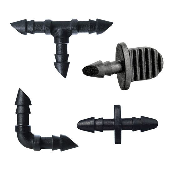 1/4-in. Drip Irrigation Barb Fittings