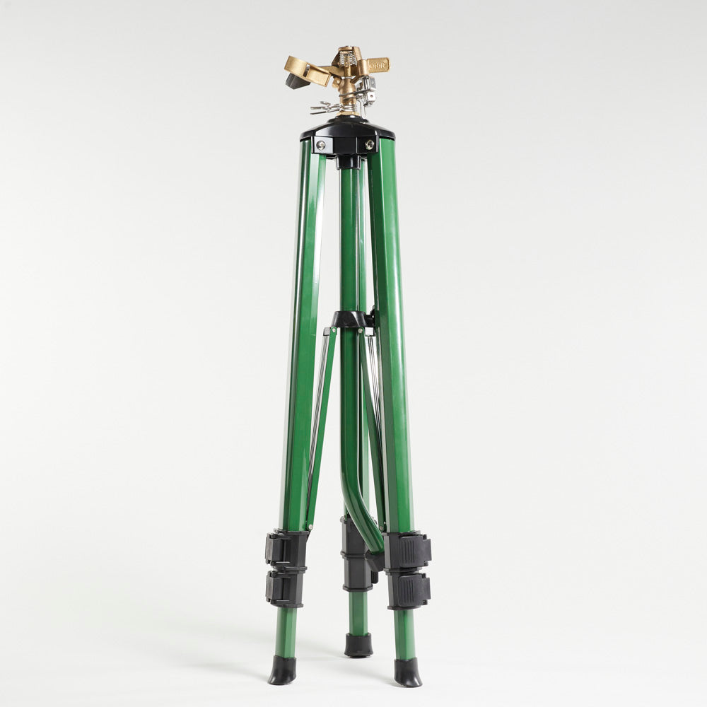 tripod sprinkler - retracts to a small size for easy storage