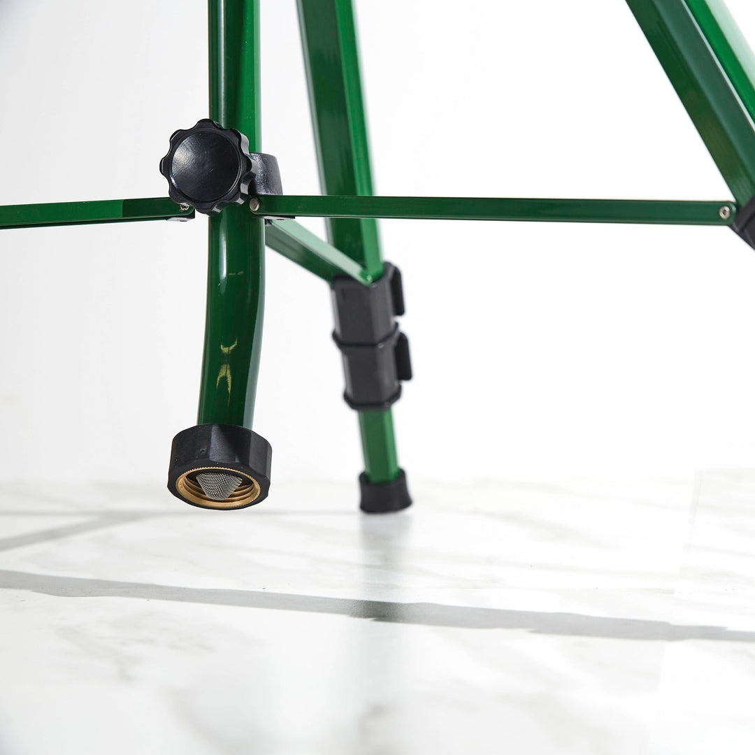 Tripod Sprinkler - Gooseneck connection makes it easier to connect to your hose. 