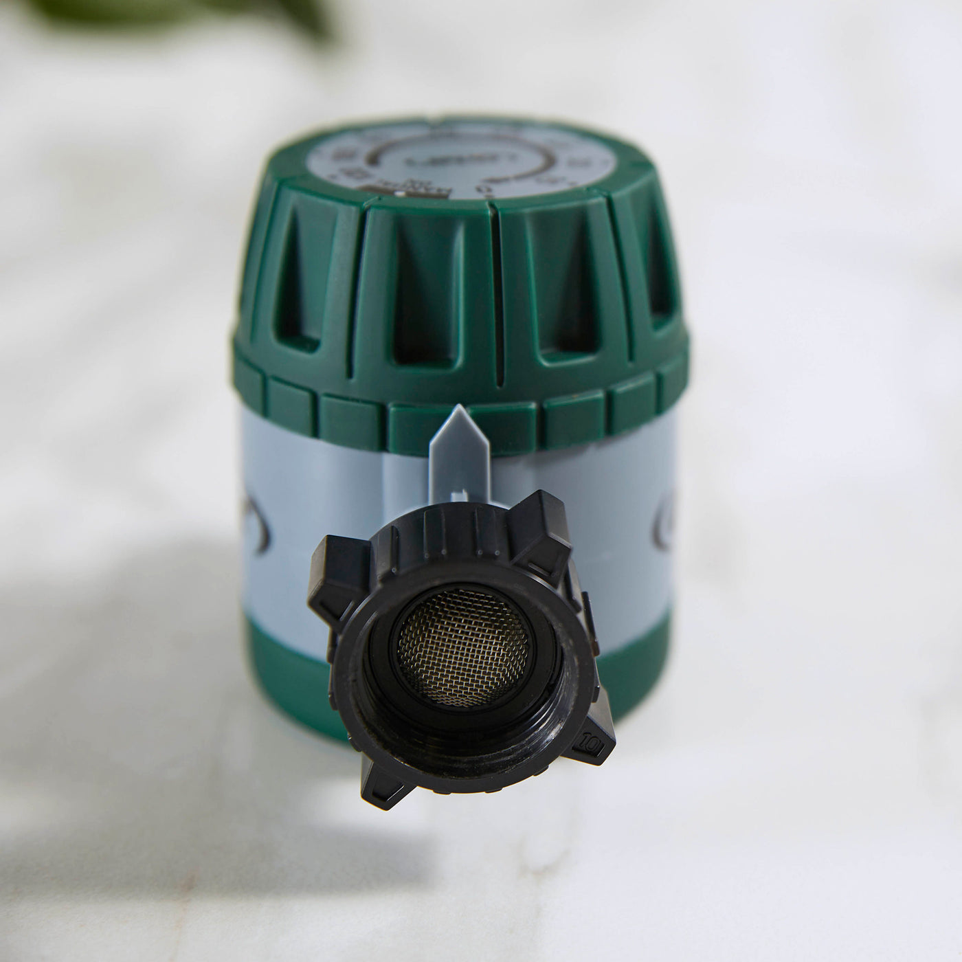 62034 -Standard 3/4-inch inlet with a replaceable mesh filter.