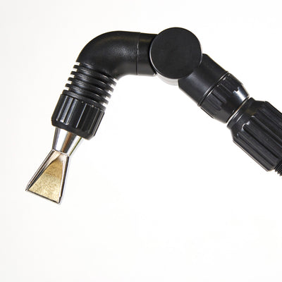 Zinc sweeper nozzle rotates 180°.